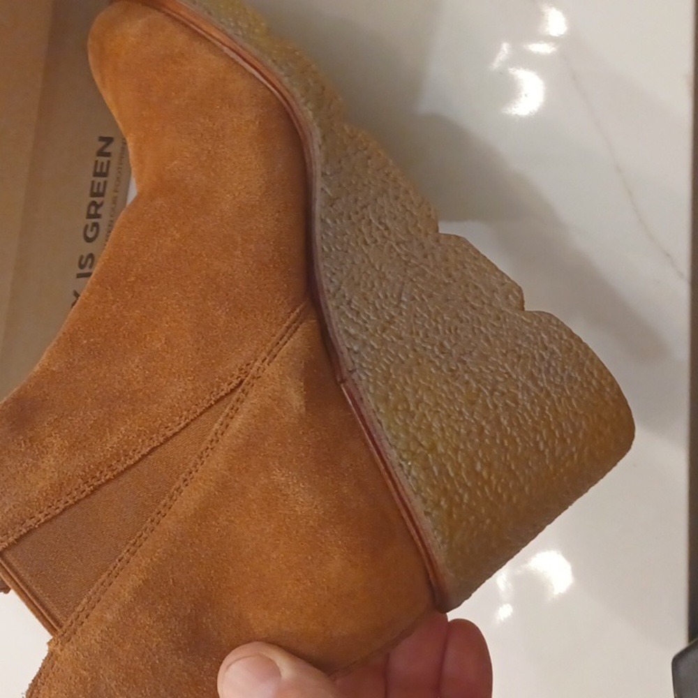 Clarks Women's Clarkford Top Suede Wedged Boots sz 10 NEW $160 - Picture 5 of 10